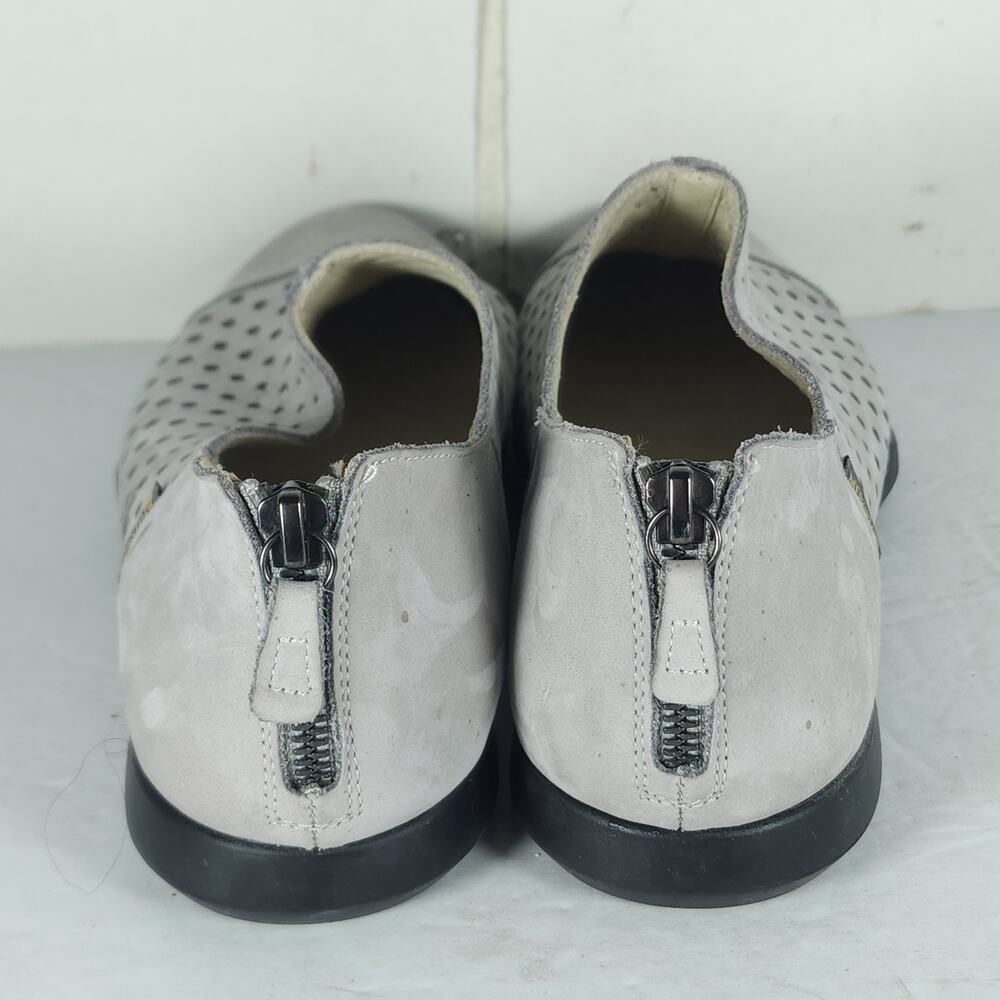 MEPHISTO Women’s Clemence US10 Light Gray Nubuck Perforated Comfort Shoes - Picture 11 of 16